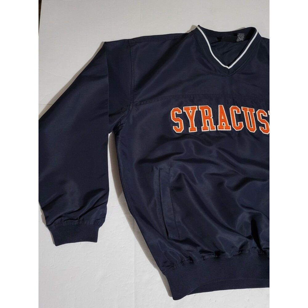 (#6) Syracuse Pullover Jacket Mens Large Blue Windbreaker Size Men's Large - Picture 2 of 8